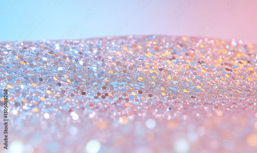 Poster glitter background with sparkle texture. silver glitter texture close up. abstract glitter backgroun