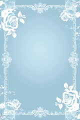Elegant light blue floral background design