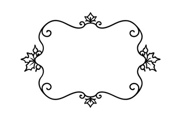 decorative frame with floral ornament