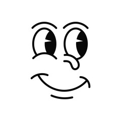 Obraz premium set of cute face illustration