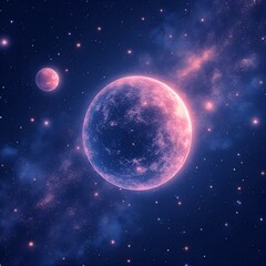 Naklejka premium planet in space