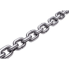 Fototapeta premium Industrial chain links factory setting close-up view strength concept