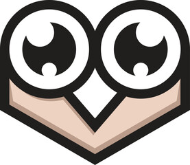 Brown owl logo with modern and minimalist design with creativity, energy, and warmth. Suitable for branding, business education, technology, or branding