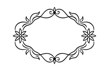 vector floral frame