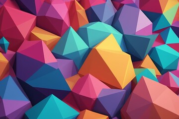 Obraz premium a close up of a row of colored eggs on a blue surface