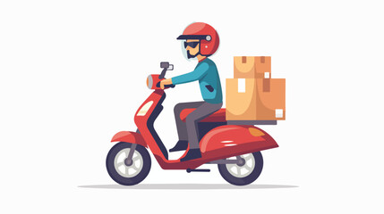 Professional Delivery Design Vector Illustration on White Background for Marketing Materials