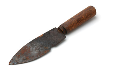 Old rusty broken knife