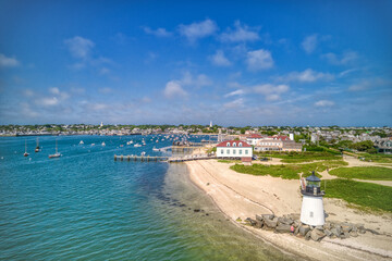 Lighthouse on the Island of Nantucket, Massachusetts