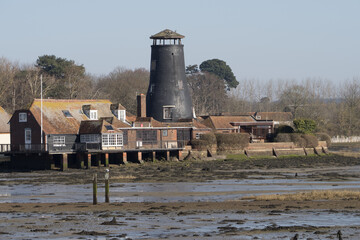 A view of Langstone Mill at Langstone harbour