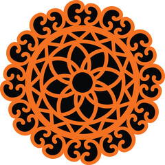 laser cutting mandala cnc design,  laser cutting. Round 
