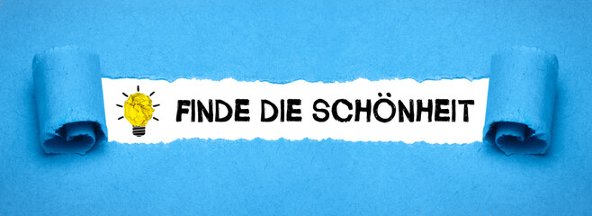 Finde die Schönheit	
