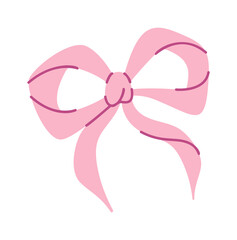 Ornamental festive bow satin ribbon