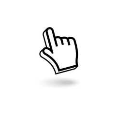 3d hand cursor