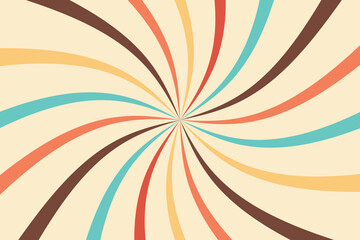 Vintage retro swirl pattern with warm earthy tones. Perfect for backgrounds, posters, textiles, and digital art. A hypnotic radial design ideal for stylish and nostalgic creative projects.