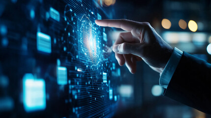 Immersive Digital Interface: Touchscreen Technology in Action