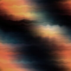 Earth strata blurry seamless pattern. Grunge ombre melange wallpaper for tie dye earthy abstract endless background. 