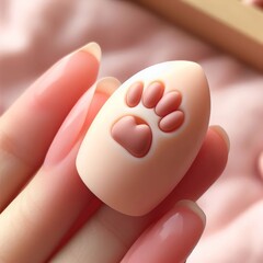 The tip is shaped like a paw print Cute and playful Medium weigh