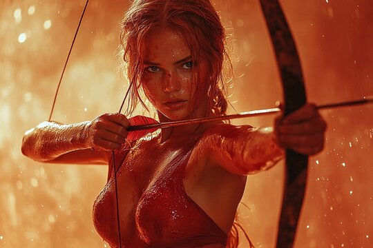 Studio shooting with special arrow mark - Powered by Adobe