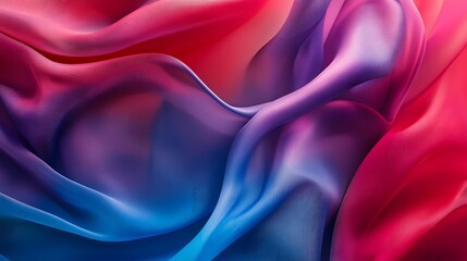 Obraz premium Vibrant colors and flowing fabric creating a beautiful abstract composition