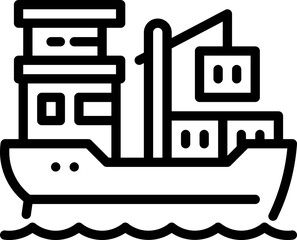 Cargo ship icon