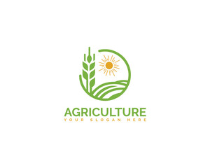Fototapeta premium Eco Harvest, Agriculture Brands Authentic and Organic Logo Concepts. 