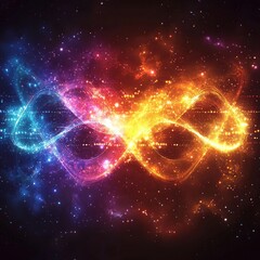 Fototapeta premium Colorful Cosmic Infinity Symbol