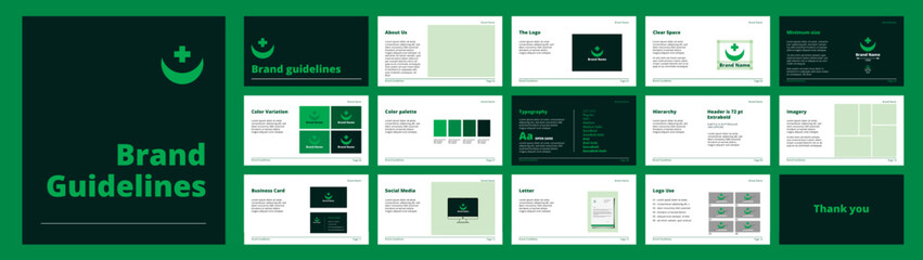 Obraz premium Brand Guidelines for visual identity