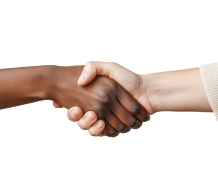 Handshake key to business agreement isolated on transparent background png