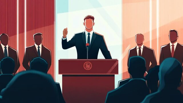An Important Speech From a Respected Leader to His Crowd and Supporters