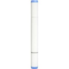A white and blue pen designed for writing or marking.