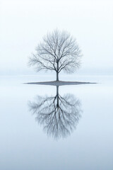 tree in snow