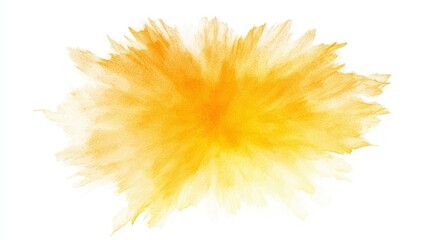 A soft, sunny yellow burst with gradient hues blending outward on a white background.
