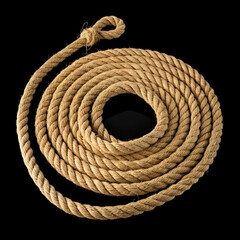 Rope on a transparent background.