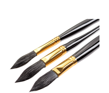 Creating unique with paintbrush drawing tools isolated on transparent background png