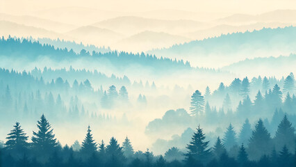 A soft and dreamy abstract background with pale blue and cream gradients, creating an elegant, misty, and soothing effect.