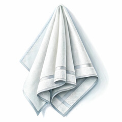 Towel on a transparent background.