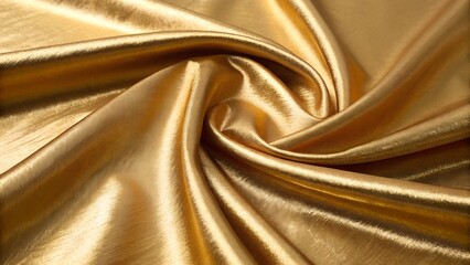 Golden Satin Fabric Texture