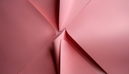 pink paper deckled edge fold in half