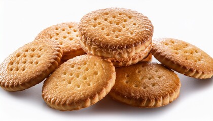 composicao com biscoito doce isolado em fundo transparente