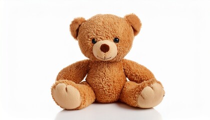 Obraz premium toy teddy bear isolated on white background