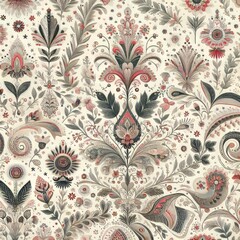 Small Scale Print Organza Features small repeating motifs