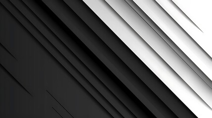 Obraz premium Abstract Diagonal Lines Black and White Design