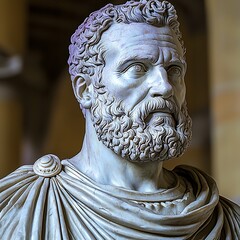 Roman Marble Bust Museum Portrait