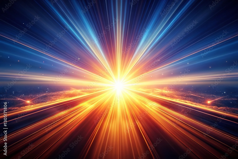 Poster dark light rays background loop: panoramic abstract photography