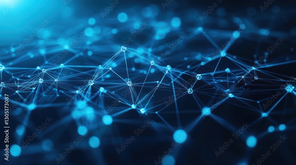 Aufkleber abstract network of connections. futuristic digital technology background. possible use stock photo 