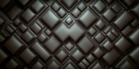 Abstract textured background featuring dark, glossy geometric shapes creating depth and dimension
