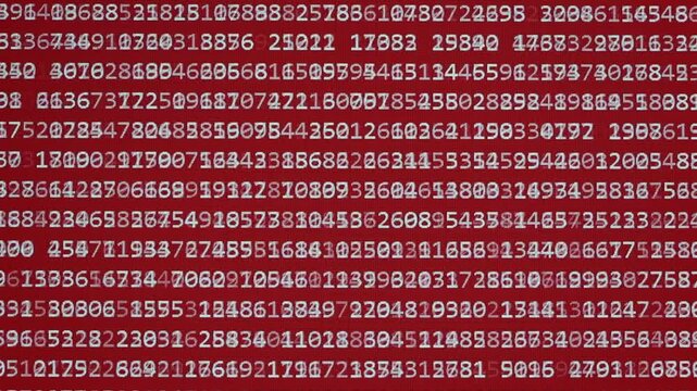 Running hacker like computer codes and information on digital screen
