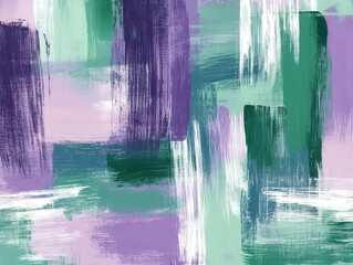 Abstract design combining peppermint and lavender, blending cool greens and soothing purples