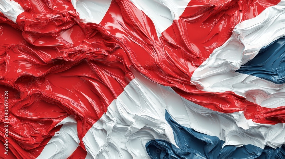 Poster a vibrant display of the flags of the united kingdom and panama showcases a unique blend of colors a