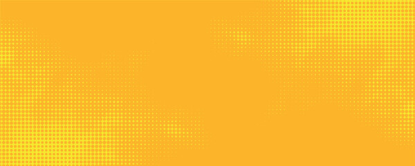 Dots halftone yellow color pattern gradient grunge texture background. Dots pop art comics sport style vector illustration